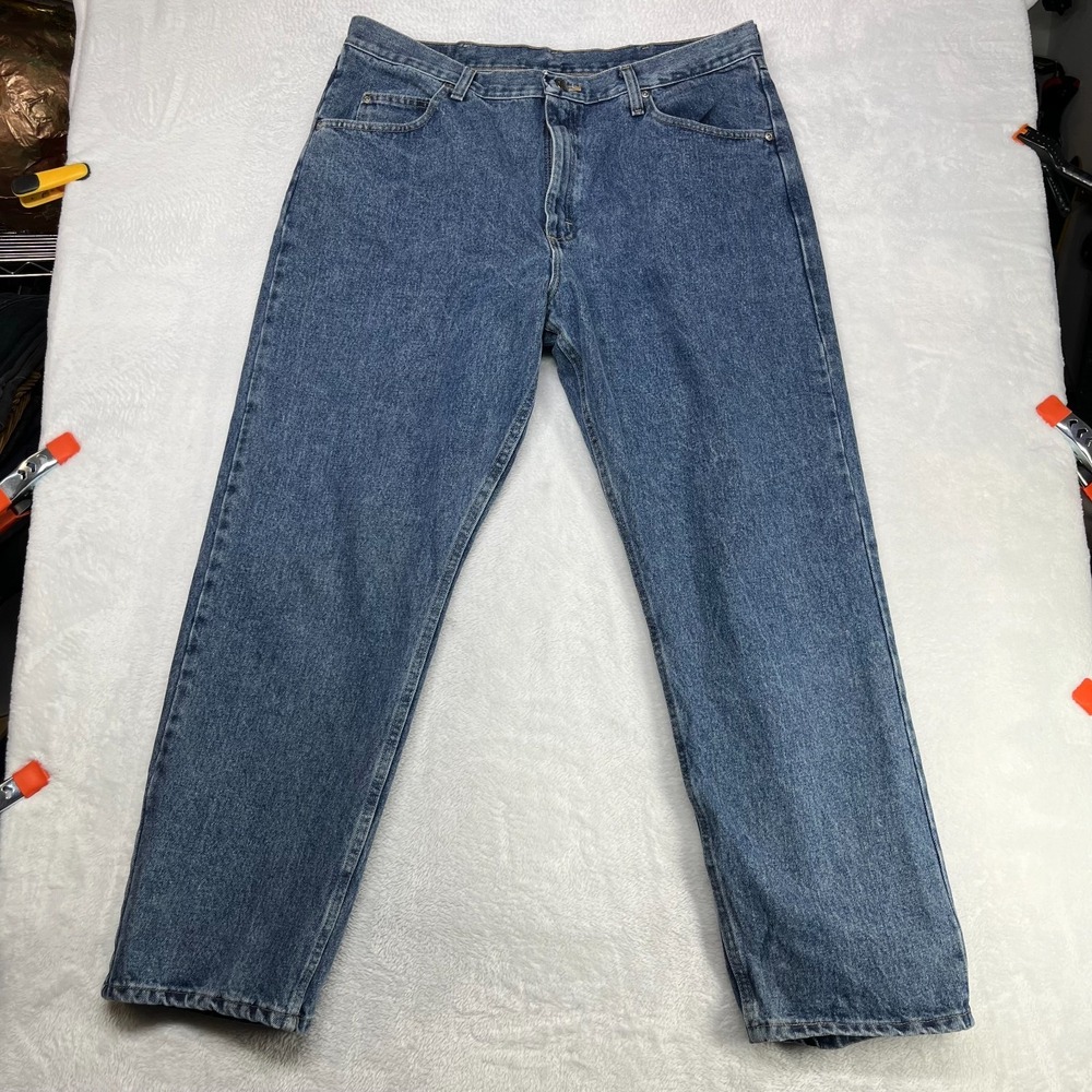 Wrangler Five Star Premium Denim Relaxed Fit Jeans Men's Blue Denim - 37X30